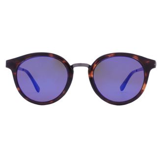 Guess Blue Round Ladies Sunglasses GF0305 53X 51