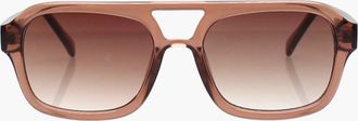 Reality Eyewear Runway Sunglasses in Mocca at Nordstrom