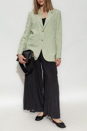 Forte_Forte Forte_forte Jacket With Linen Finish, Womens, Green