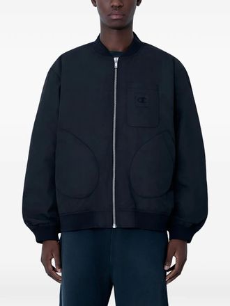 Champion patch-pocket bomber jacket - Nero