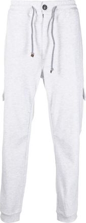 Brunello Cucinelli Light Grey Drawstring Cargo Trousers, Size XXL