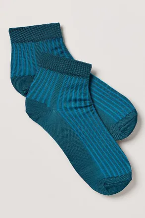 Stems Silky Ribbed Quarter Socks