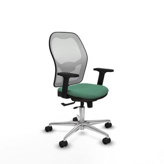 Piqueras y Crespo Silla Piqueras Y Crespo Jorquera Verde Esmeralda Malla Blanca