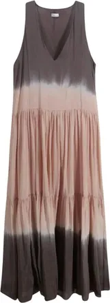 Roberto Collina Kleedjes, Dames, Veelkleurig, M, Katoen, Tie-dye Jurk