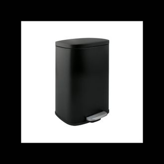 Spirella Spirella - Papelera Con Pedal Acero Akira 12l Negro Mate