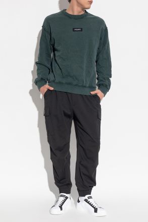 Dolce & Gabbana Cargo Trousers, Mens, Black