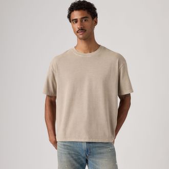 Levi's Boxy Tee - Mens - 2XL - Beige / Garment Dye Vintage Khaki
