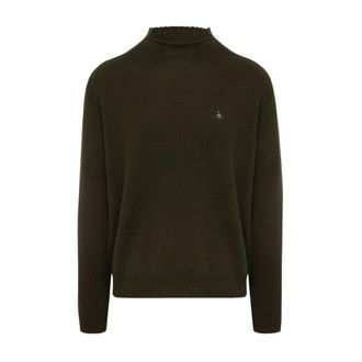 Vivienne Westwood Turtlenecks, male, Green, S, Fisherman Jumper