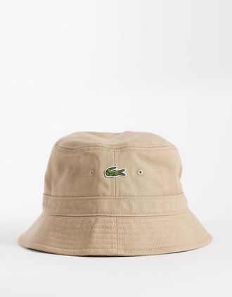 Lacoste Cappello da pescatore beige-Neutro