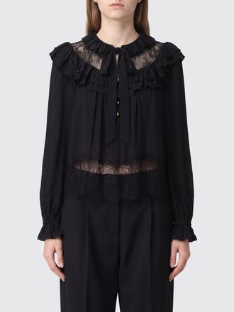 Self Portrait Blusa in pizzo e viscosa