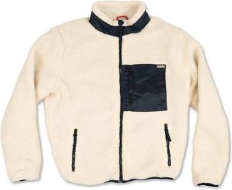 Iron And Resin Mens Mammoth Sherpa Jacket In Navy-Natural