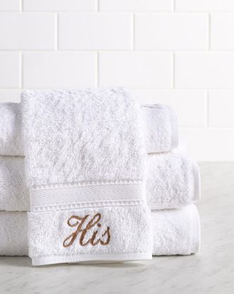 Linum Home Textiles Linum Home Textiles His 4Pc Monogrammed Towel Set