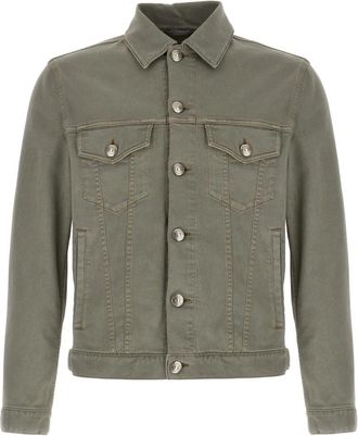Brunello Cucinelli Denim Jacket - Heren - Spijkerjassen - Grijs - L - Denim - Jassen