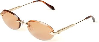 Just Cavalli Zonnebril Gepolijst Roze Goud