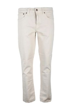 Cycle Beige Cotton Elastane Mens Stretch Jeans
