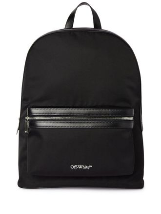 Off-white Core Round logo-print backpack - men - Polyamide/Polyamide - OS - Black
