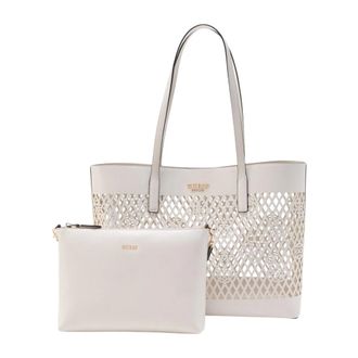 Guess Tote Bags, female, White, Size: ONE SIZE Letty 2 In 1 Tote