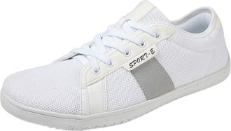 Generic Unisex Spring and Autumn Wide Head Cycling Flying Woven Canvas Climbing Hiking Sports Couple Casual Shoes Fashion Boot (White, 7.5)