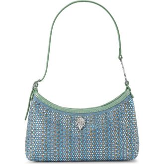 Kurt Geiger Mini Kurt Fabric Shoulder Bag in Pastel Blue at Nordstrom
