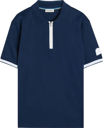Sandbanks Sandbanks Logo Cotton Polo Shirt - Navy - Xxl
