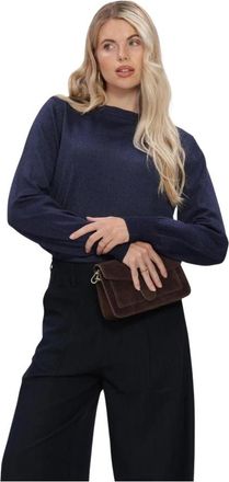 Amaya Amsterdam Jadyn Truien - Dames - Ronde hals truien - Blauw - S - Truien & Vesten