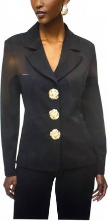 Joseph Ribkoff Fitted Blazer With Buttons In Black
