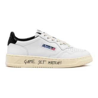 Autry Medalist Low Sneakers - Heren - Sneakers - Wit - 40 EU - Katoen - Schoenen