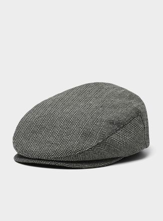 Brixton Mens Herringbone tweed driver cap
