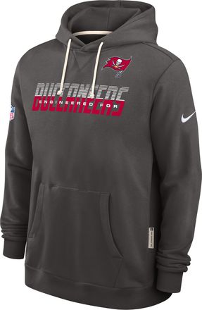 Nike Tampa Bay Buccaneers Sideline Standard Issue Nike Mens Dri-FIT NFL Pullover Hoodie in Grey | 03AZ2DV8B-SX8