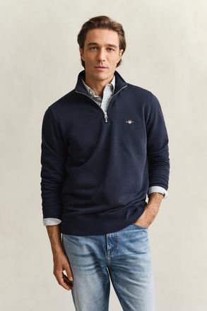 GANT Men Shield Half-Zip Sweatshirt (XXXL) EVENING BLUE