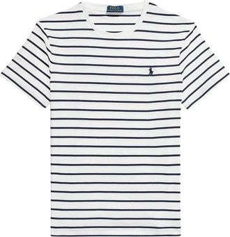 Polo Ralph Lauren Custom T-Shirt - Heren - T-shirts - Wit - L - Katoen - Tops