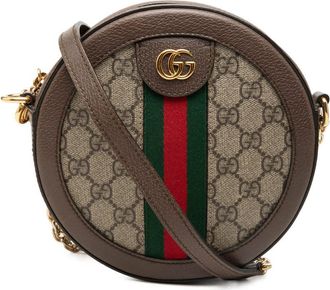 Gucci Pre-owned Gucci Mini GG Supreme Web Ophidia Round Crossbody Ladies U1JWCQI55EGRPNWO