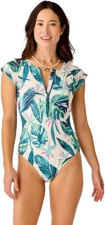 Carve Designs All Day One Piece DD Cup in Palmetto W. Nightdive at Nordstrom, Size Medium