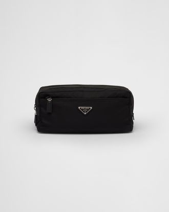 Prada Re-Nylon and Saffiano leather travel pouch
