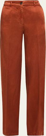 Dries Van Noten Paxy Wide-Leg Satin Pants