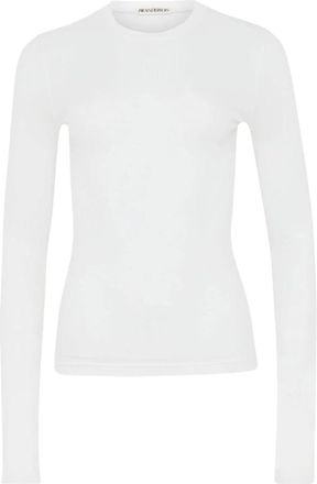 J.W.Anderson Top met lange mouwen en ronde hals - Dames - Longsleeves - Wit - XS - Tops