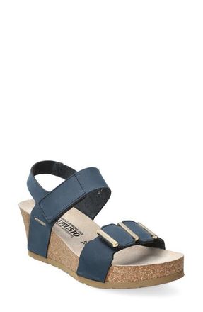 Mephisto Leonore Ankle Strap Sandal in Navy at Nordstrom, Size 10