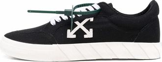 Off-white Low Vulcanized Canvas Sneaker Black White Orange OMIA085C99FAB0021001