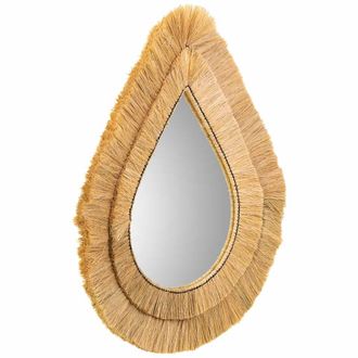 Wanderlust Deco Wanderlust Deco - Espejo De Fibra Natural Marr&oacute;n 62x80x3