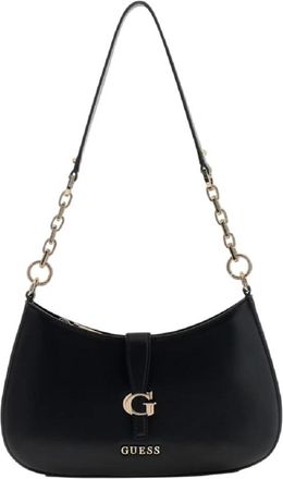 Guess Shoulder Bags, female, Black, Size: ONE SIZE Carrie Shoulder Bag