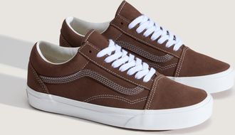 Vans Sneaker VANS Old Skool, Herren, Gr. 38,5, potting soil, Leder, Schuhe Sneaker, unisex