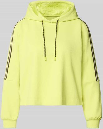 Marc Cain Hoodie mit Tunnelzug in Neon Gelb, Gr&ouml;&szlig;e 44