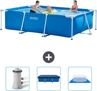 Intex Piscina Con Estructura Rectangular - 300x200x75 Cm - 6-piezas Scb76