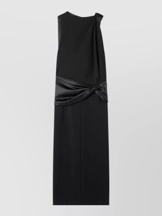 Lanvin sleeveless open back midi dress