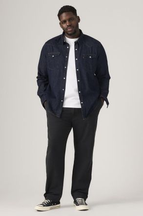 Levi's Pantalones XX Chino Standard Taper (tallas grandes) - Hombre - 40X32 - Negro / Mineral Black Stretch Twill