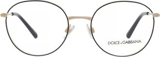 Dolce & Gabbana Demo Round Ladies Eyeglasses DG1322 1334 53