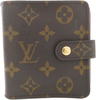 Louis Vuitton Brown Coated Canvas Wallet (Bi-Fold) (Pre-Owned)