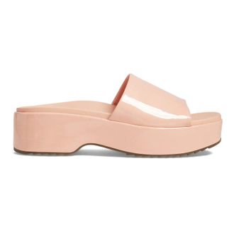 Vionic Trista Patent Synthetic Womens Slides Sandals - Roze - Size:UK 5.5