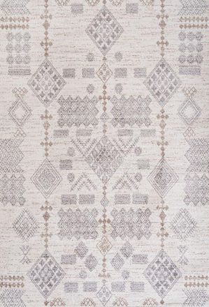 Jonathan Y Designs Bhalil Berber Diamond Geometric Area Rug in Beige/gray at Nordstrom, Size 4Ft 0In X 6Ft 0In