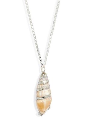 CHILD OF WILD Sydneys Eye Shell Necklace in Silver at Nordstrom